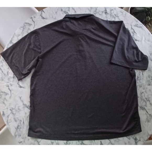 Pebble Beach Performance Polo Shirt Men's XL Black Striped Golf Bowling Athletic - Picture 3 of 7